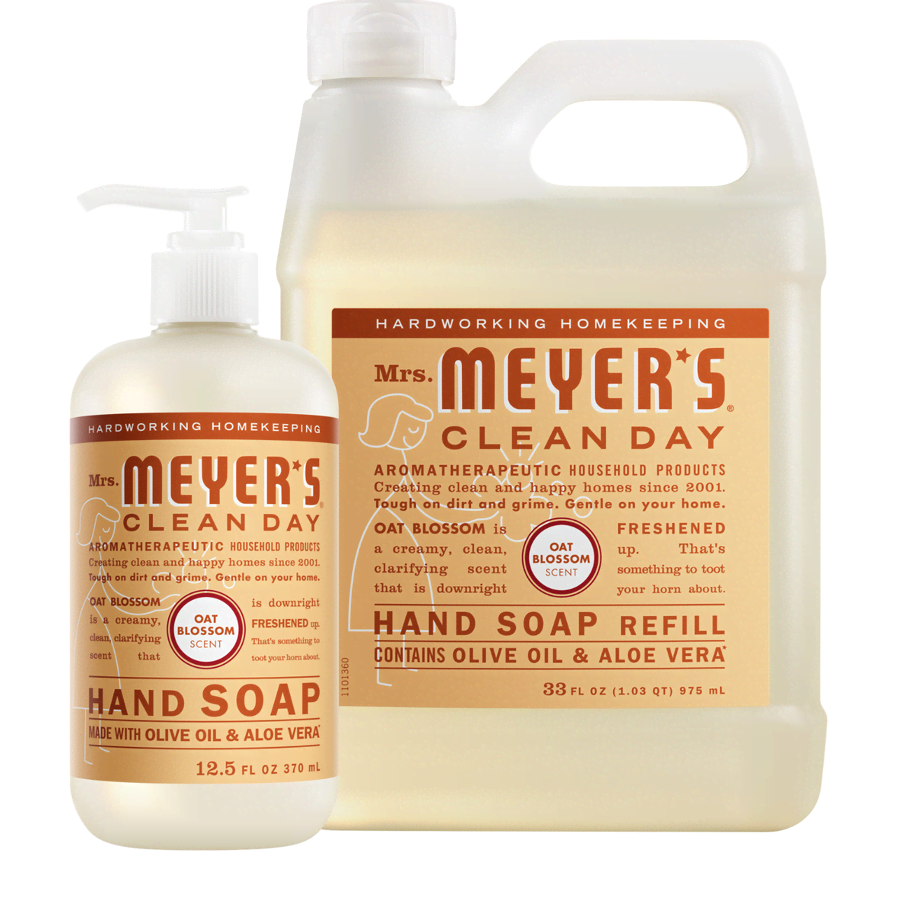 a4d95f01-94f1-5765-a6b8-dc88e8cf22be.png Oat Blossom Liquid Hand Soap & Refill Set - Image 1